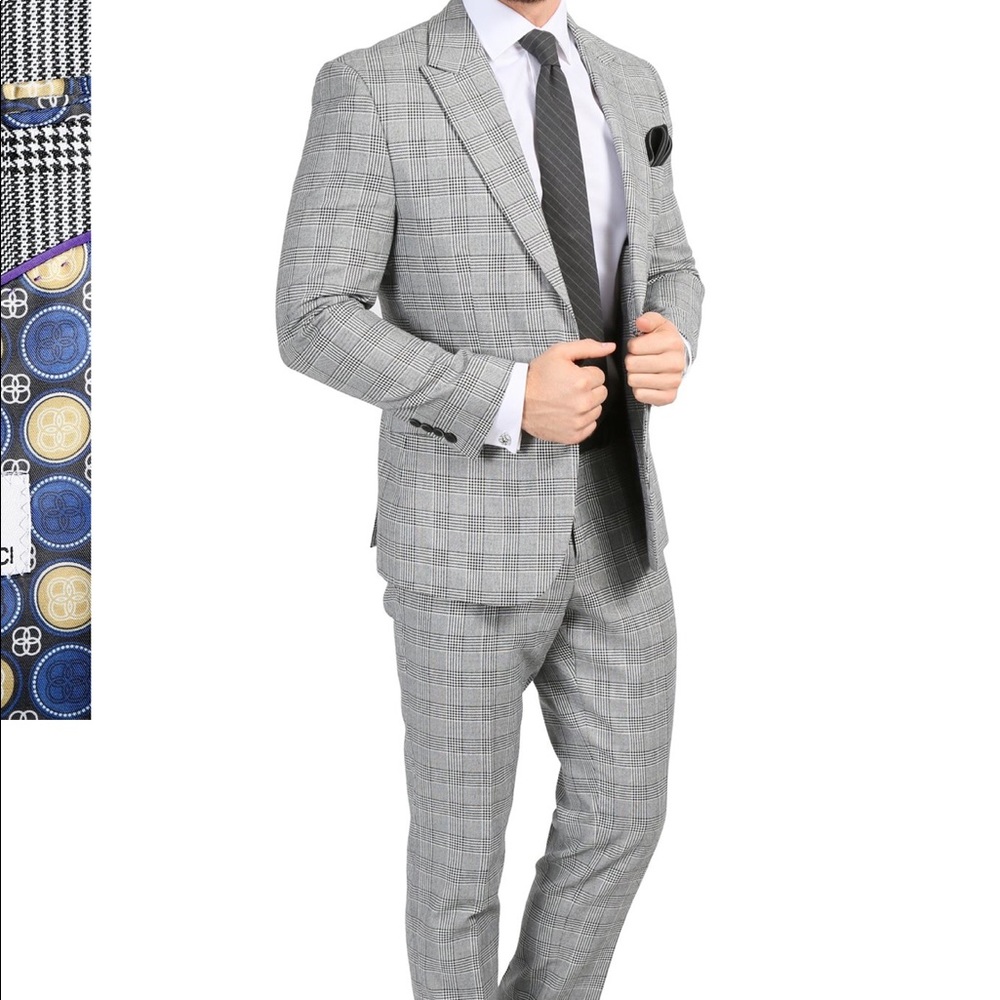 Ferrecci plaid suit NWT